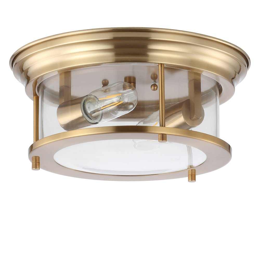 Lauren Metal/Glass Led Flush Mount. Picture 2