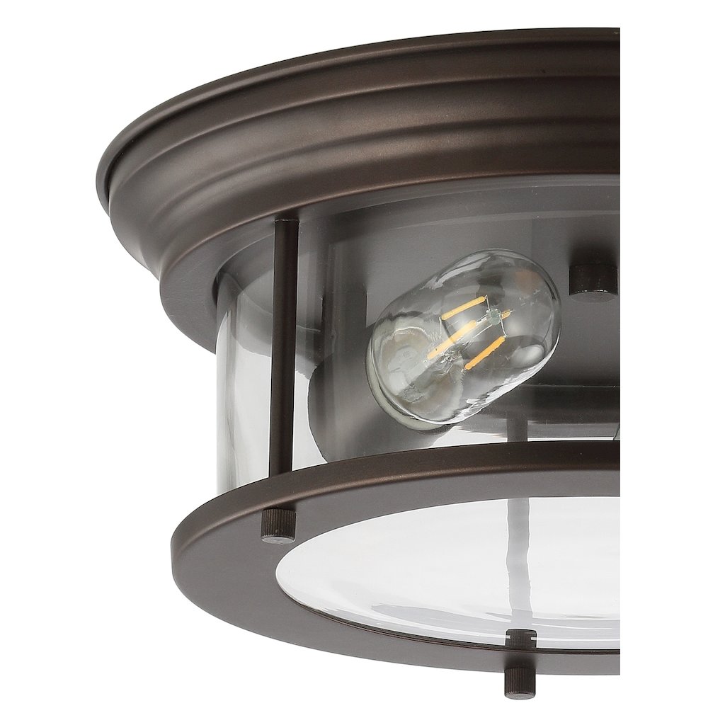 Lauren Metal/Glass Led Flush Mount. Picture 3