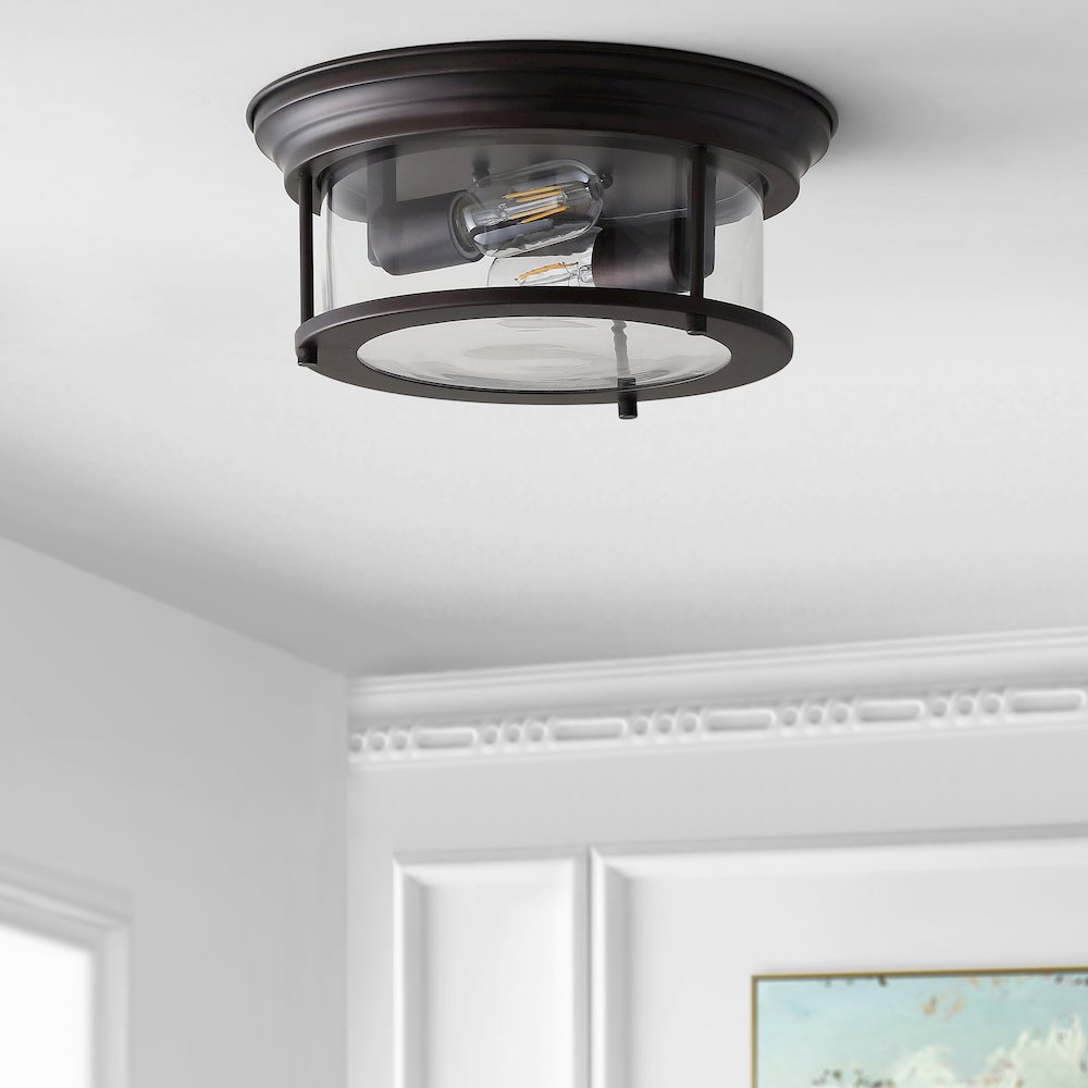 Lauren Metal/Glass Led Flush Mount. Picture 5