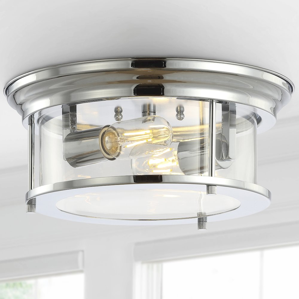 Lauren Metal/Glass Led Flush Mount. Picture 7