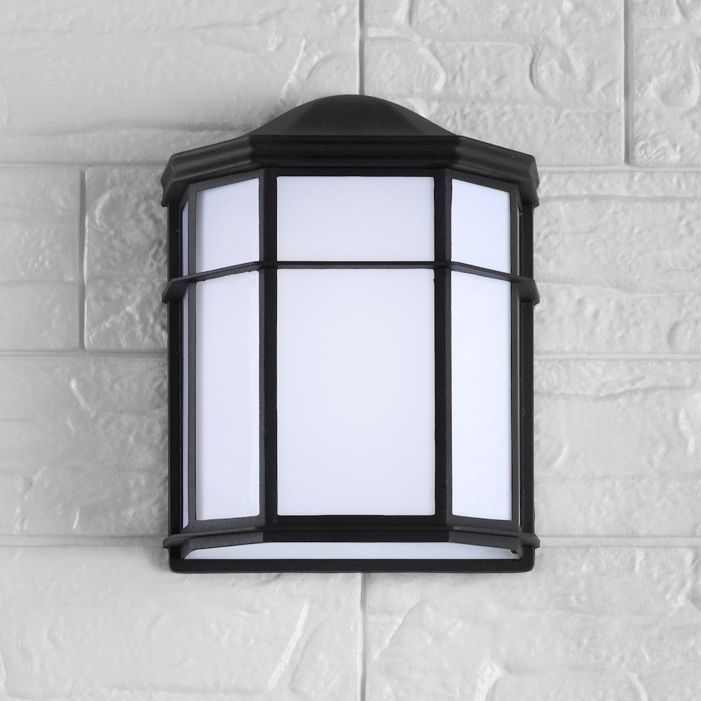 Henry Outdoor Frosted Acrylicmetal Integrated Led Wall Sconce. Picture 4