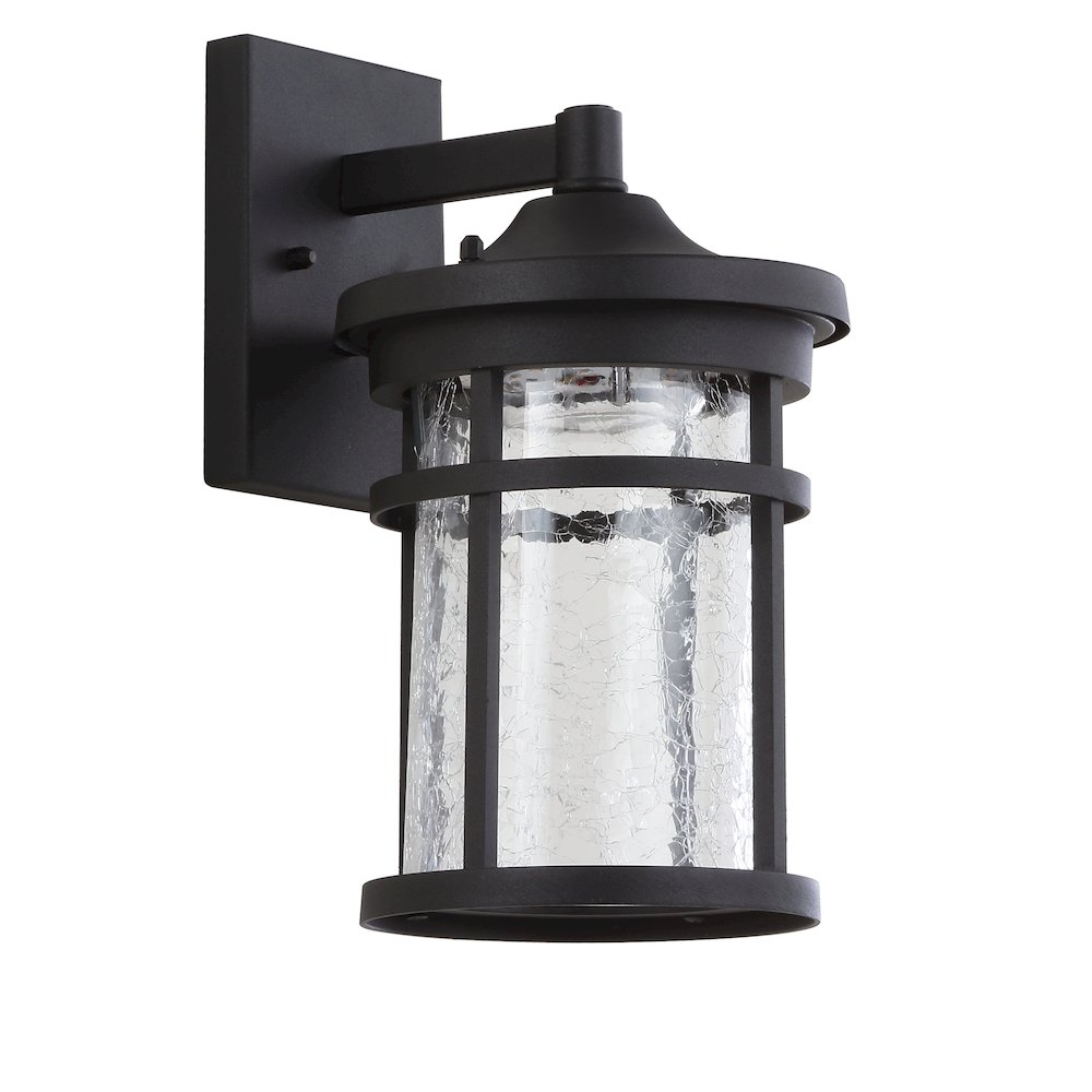 Campo Outdoor Wall Lantern Crackled Glassmetal Integrated Led Wall Sconce. Picture 2