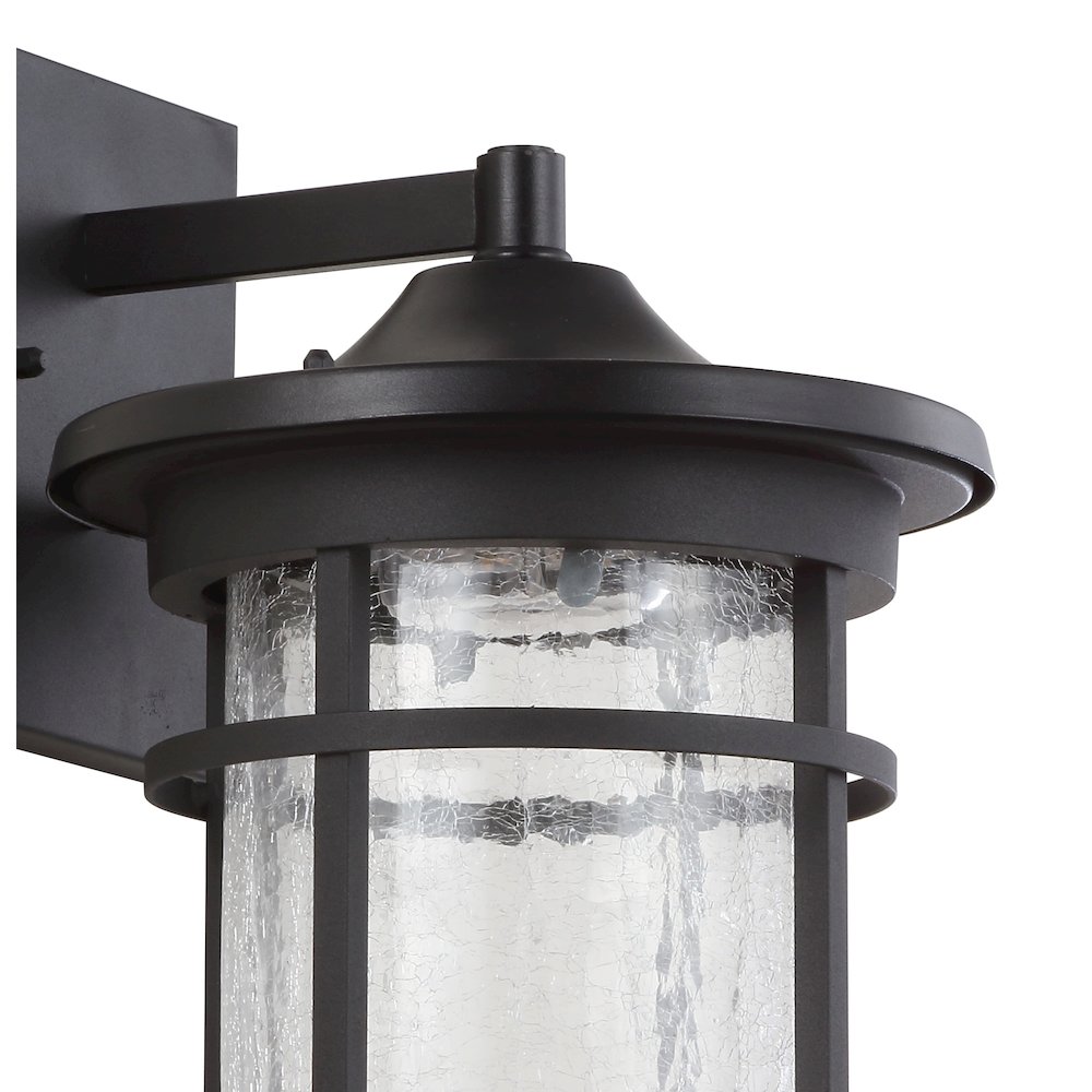 Campo Outdoor Wall Lantern Crackled Glassmetal Integrated Led Wall Sconce. Picture 3