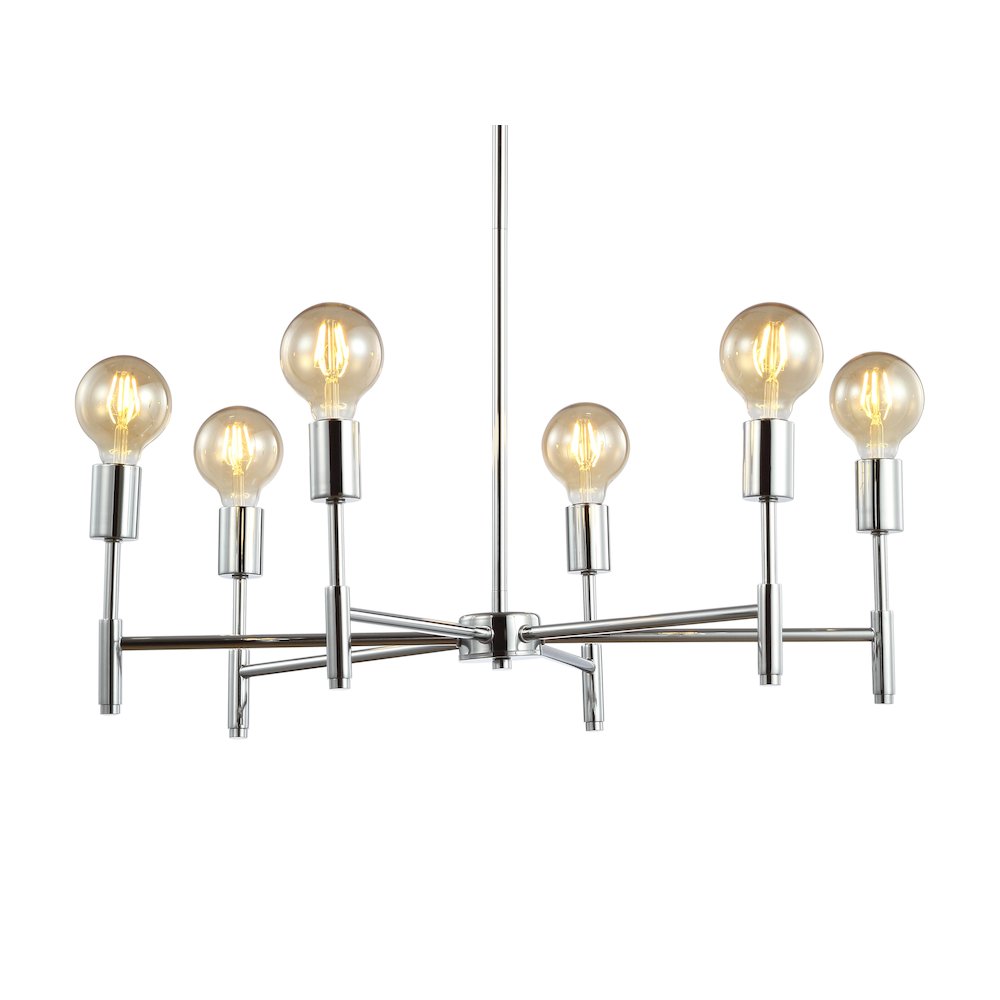 Turing Adjustable Height Metal Led Chandelier. Picture 15