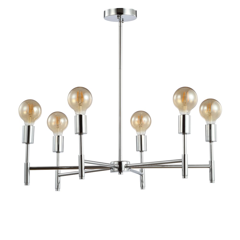Turing Adjustable Height Metal Led Chandelier. Picture 2