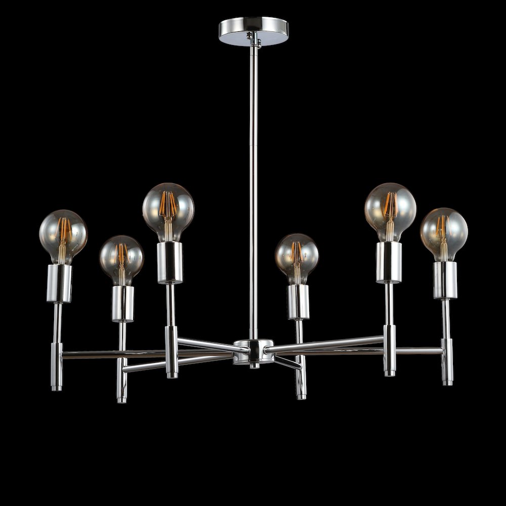Turing Adjustable Height Metal Led Chandelier. Picture 4