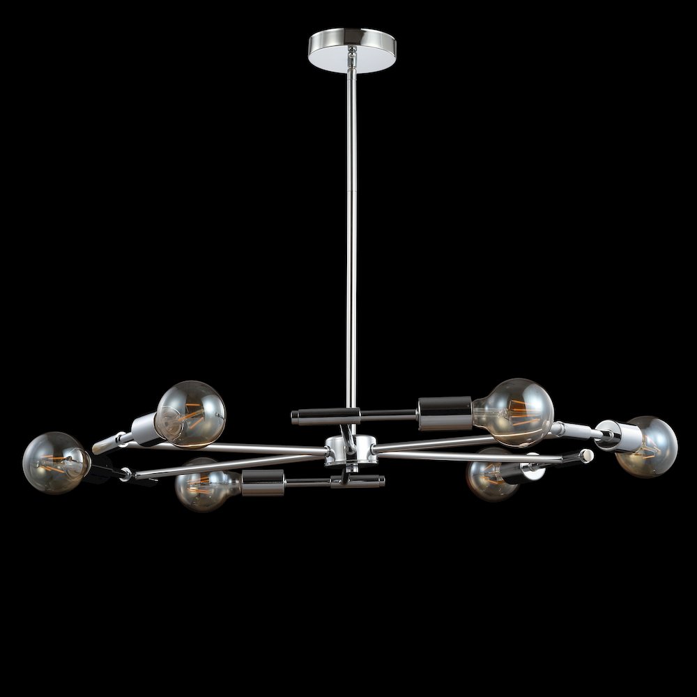 Turing Adjustable Height Metal Led Chandelier. Picture 7