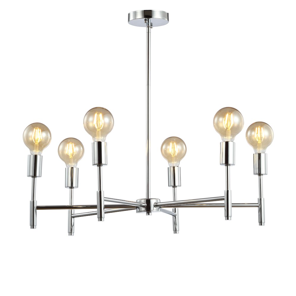 Turing Adjustable Height Metal Led Chandelier. Picture 1