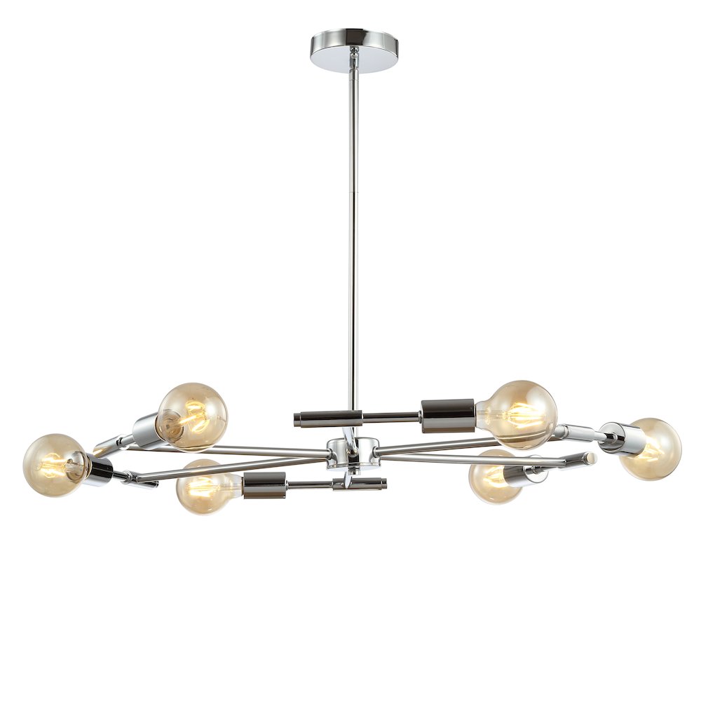 Turing Adjustable Height Metal Led Chandelier. Picture 9