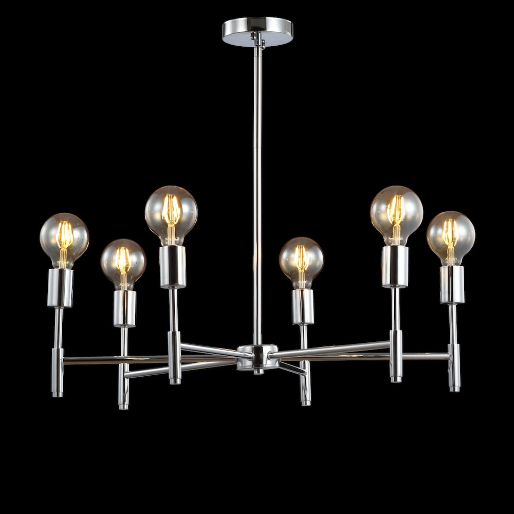 Turing Adjustable Height Metal Led Chandelier. Picture 3