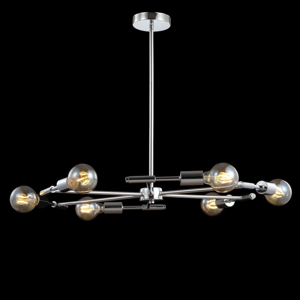Turing Adjustable Height Metal Led Chandelier. Picture 8