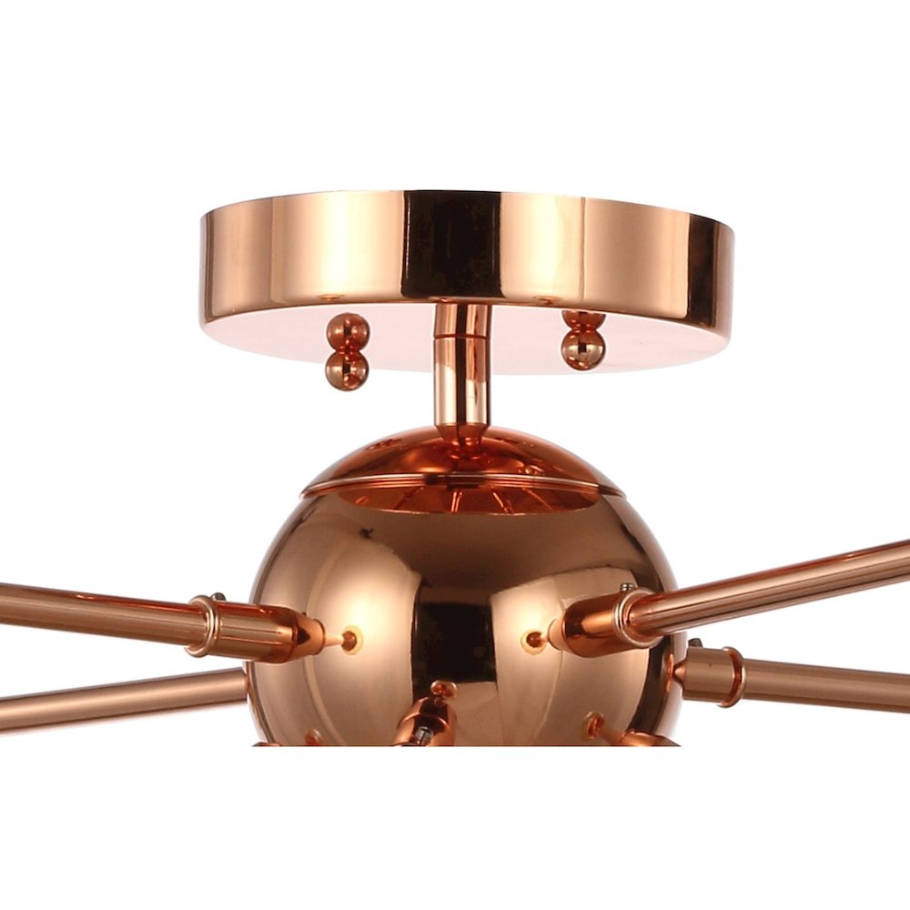 Copper Sputnik Metal Led Flush. Picture 6