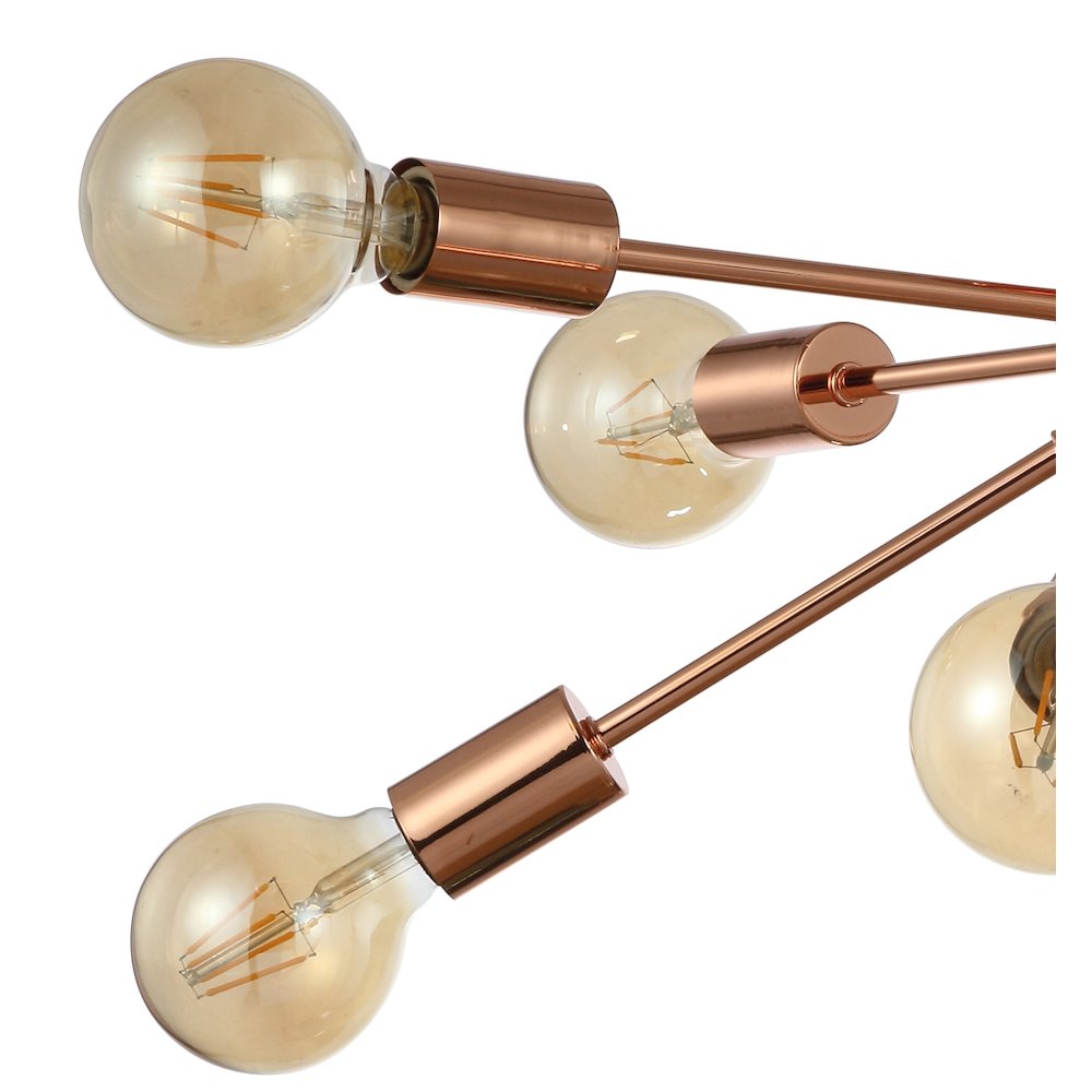 Copper Sputnik Metal Led Flush. Picture 5