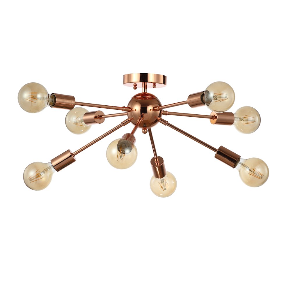 Copper Sputnik Metal Led Flush. Picture 2