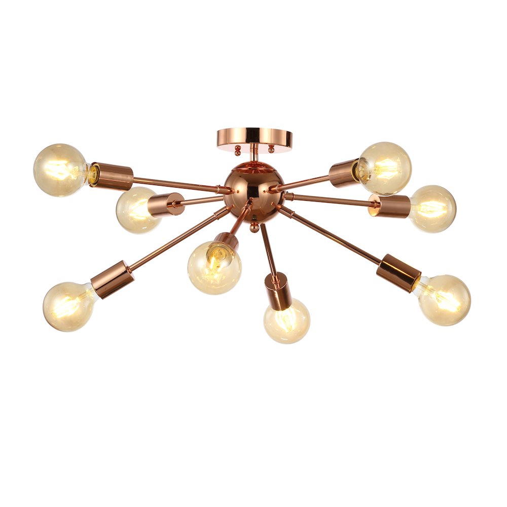 Copper Sputnik Metal Led Flush. Picture 1