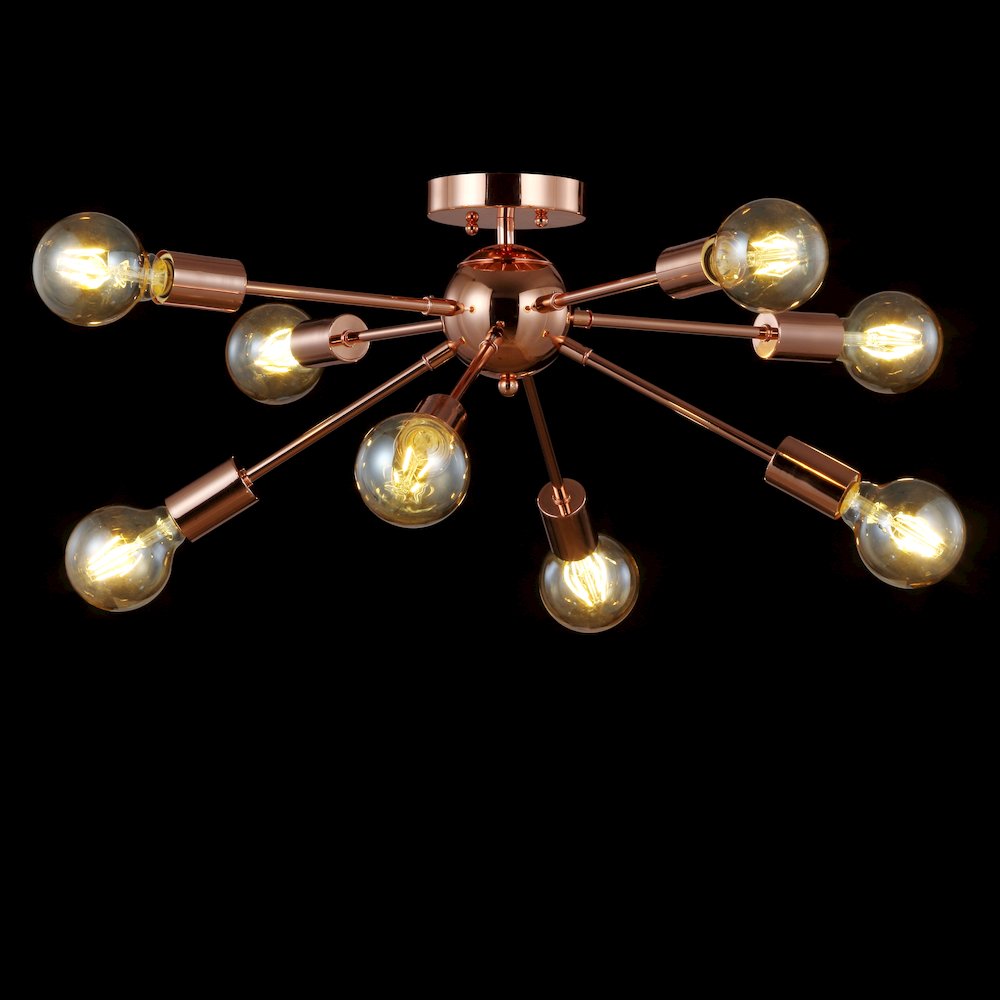 Copper Sputnik Metal Led Flush. Picture 3