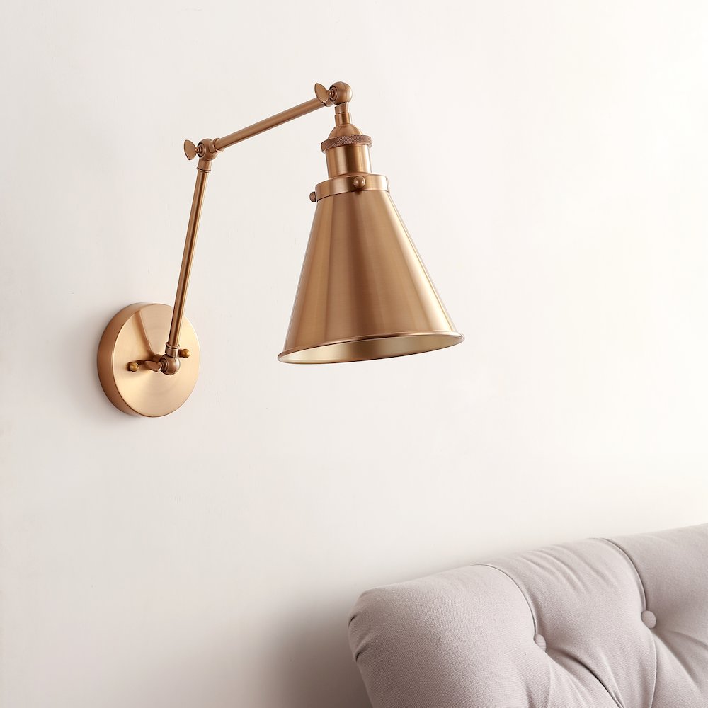 Rover Adjustable Arm Metal Led Wall Sconce. Picture 6