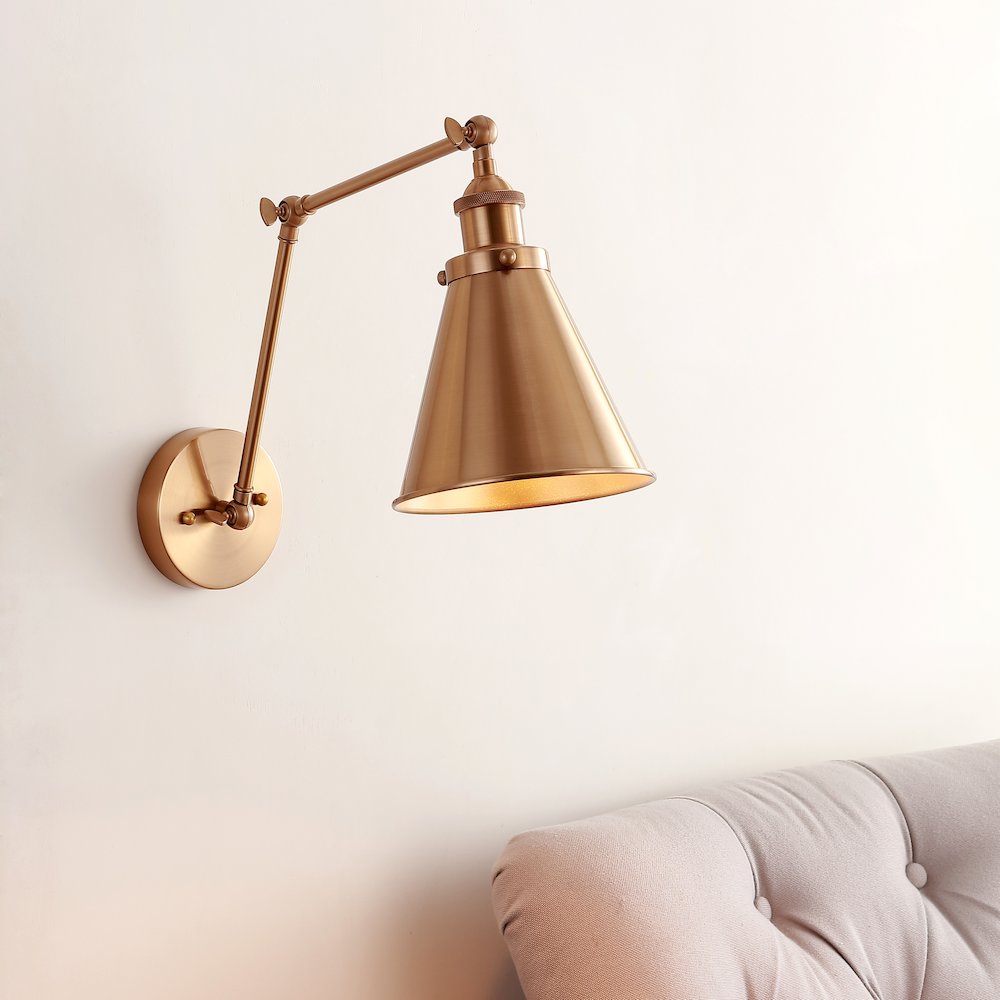 Rover Adjustable Arm Metal Led Wall Sconce. Picture 5