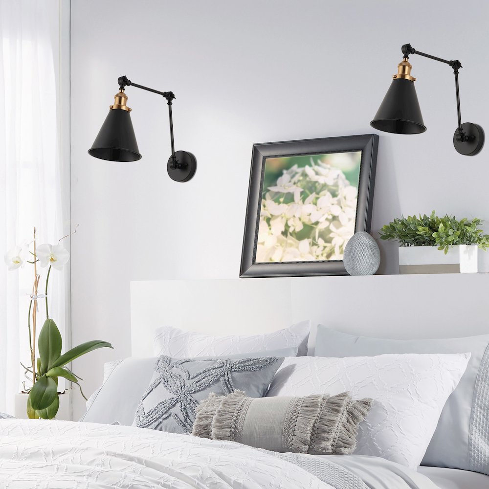 Rover Adjustable Arm Metal Led Wall Sconce (Set Of 2). Picture 4