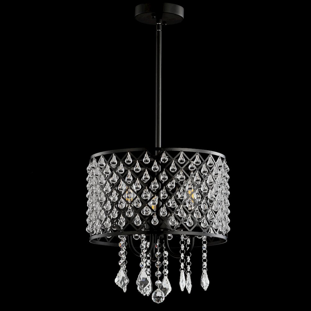 Gigi Metal/Crystal Adjustable Led Drop Chandelier. Picture 4