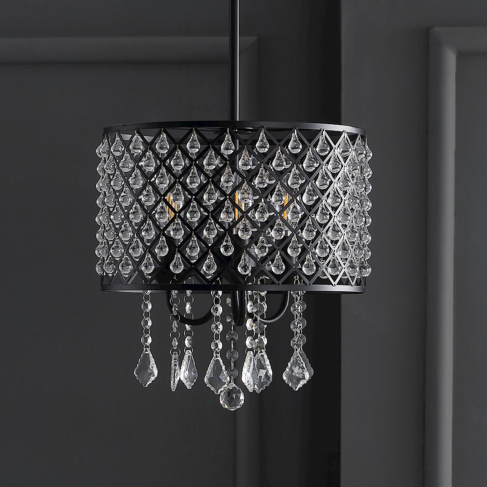 Gigi Metal/Crystal Adjustable Led Drop Chandelier. Picture 8