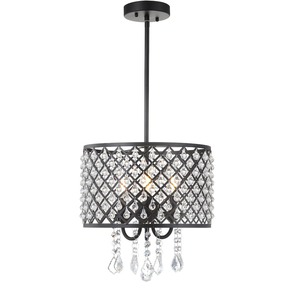 Gigi Metal/Crystal Adjustable Led Drop Chandelier. Picture 1