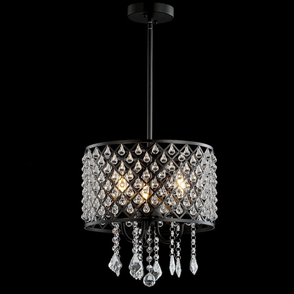 Gigi Metal/Crystal Adjustable Led Drop Chandelier. Picture 3