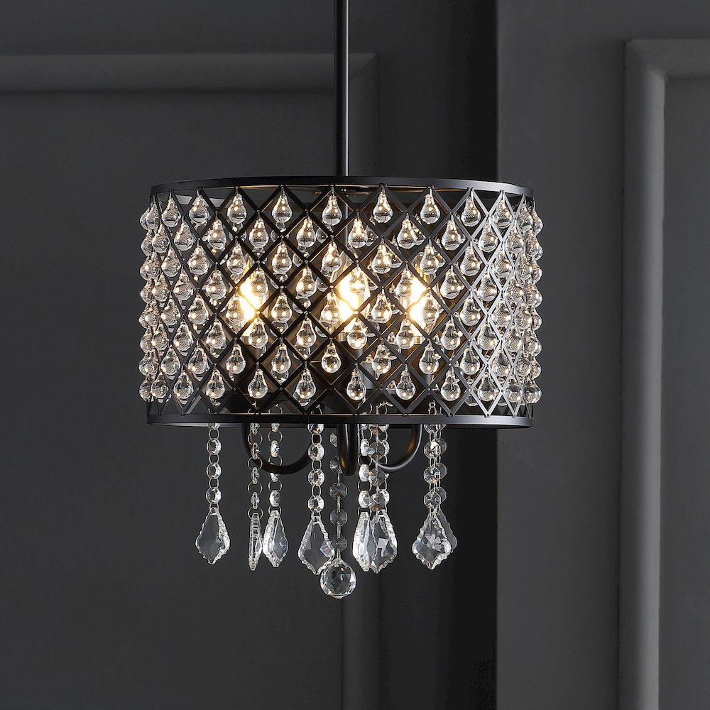 Gigi Metal/Crystal Adjustable Led Drop Chandelier. Picture 7