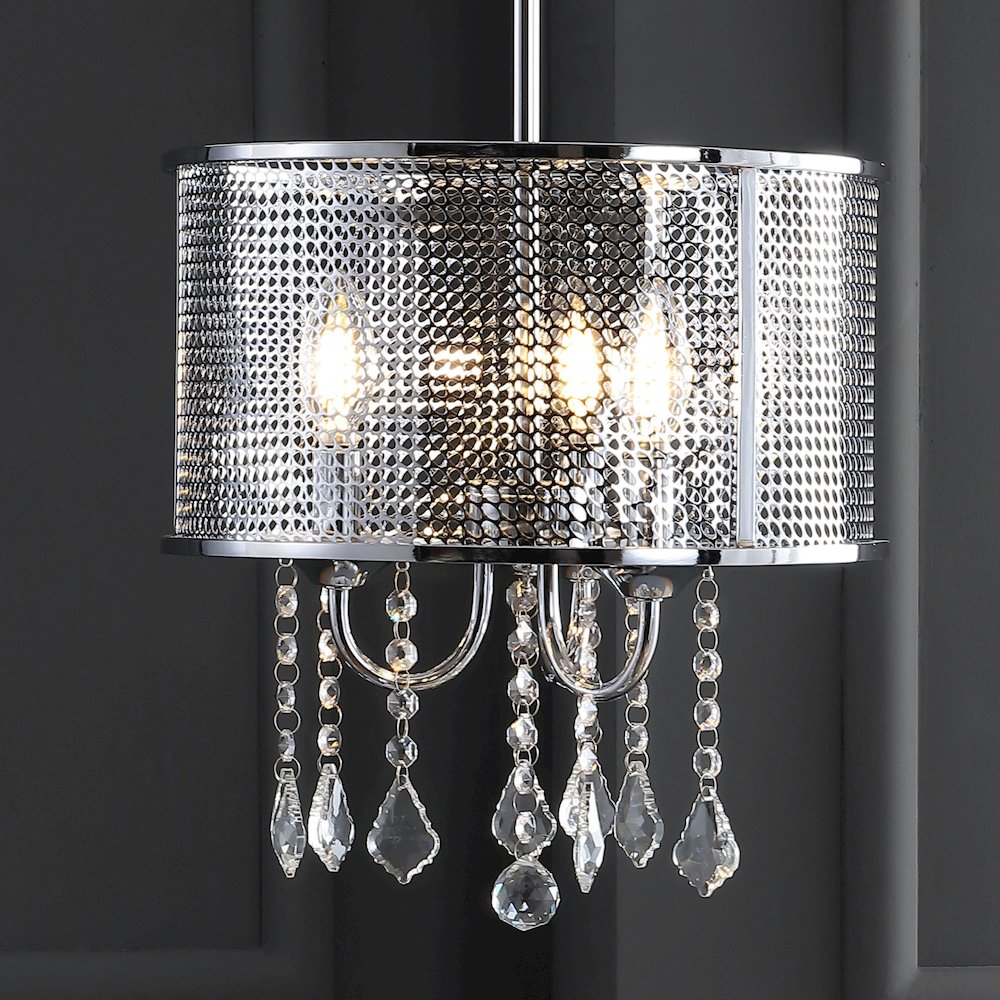 Avah Metal/Crystal Adjustable Led Drop Chandelier. Picture 12