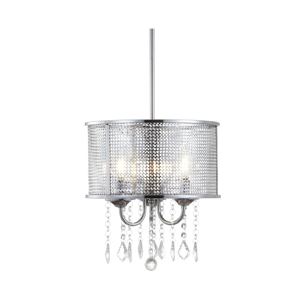 Avah Metal/Crystal Adjustable Led Drop Chandelier. Picture 11