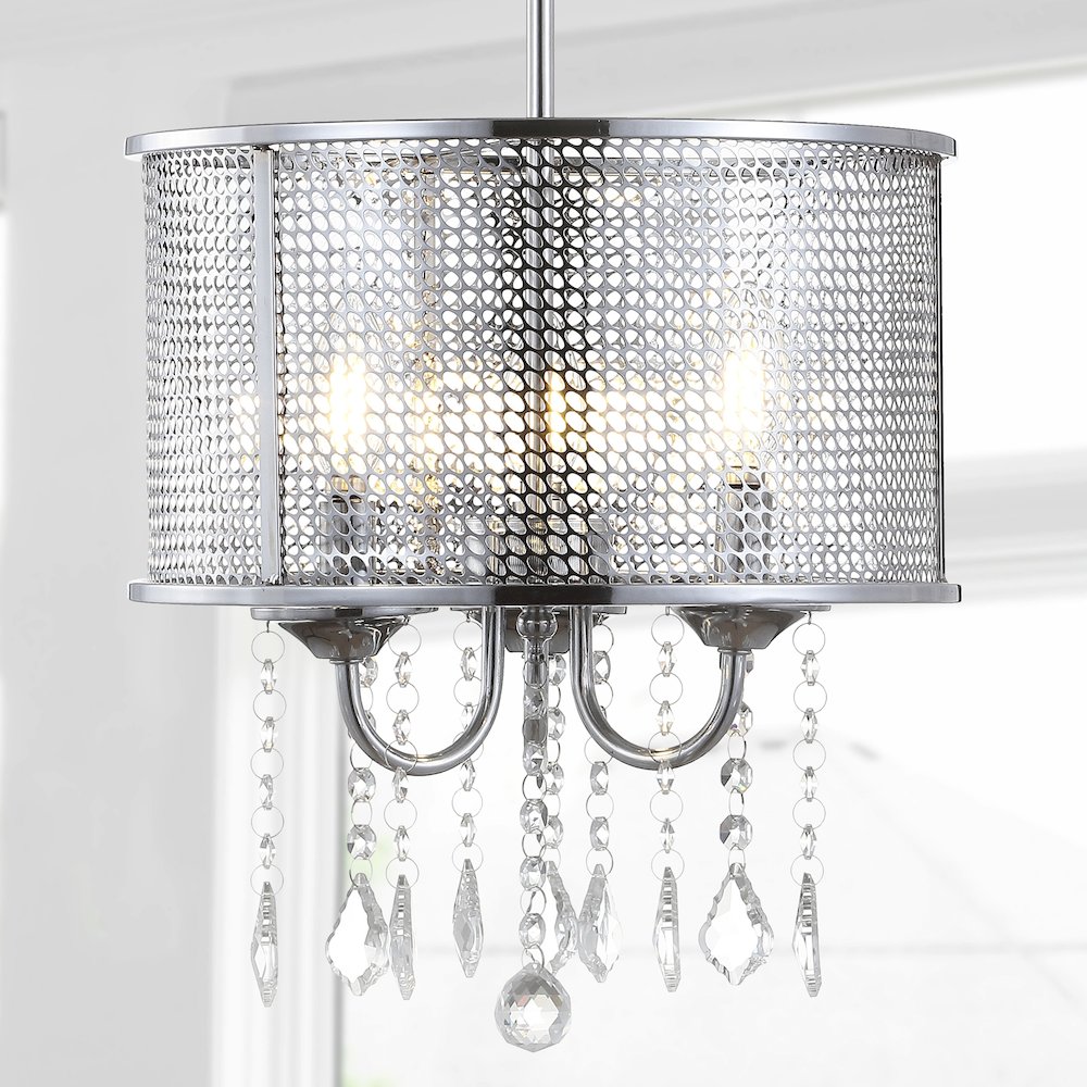 Avah Metal/Crystal Adjustable Led Drop Chandelier. Picture 13