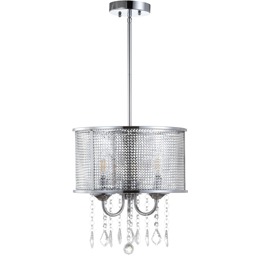 Avah Metal/Crystal Adjustable Led Drop Chandelier. Picture 2