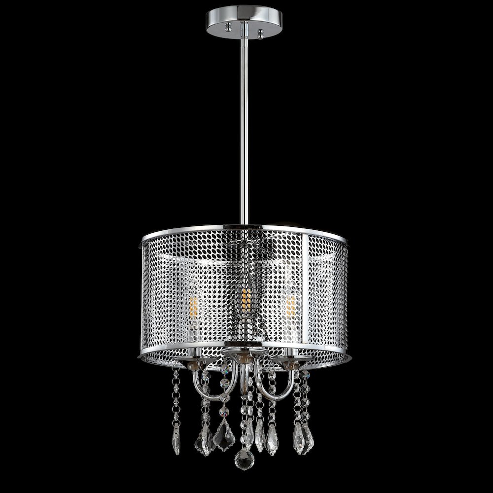 Avah Metal/Crystal Adjustable Led Drop Chandelier. Picture 4