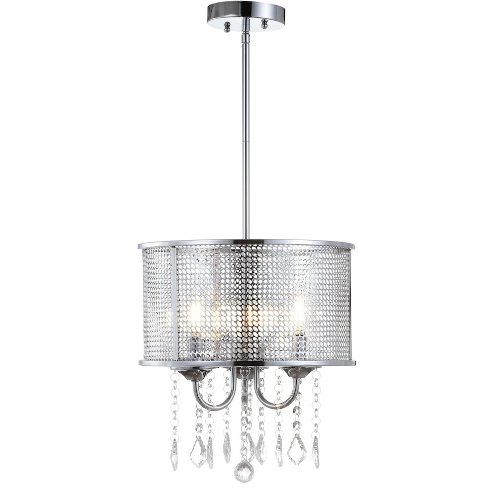Avah Metal/Crystal Adjustable Led Drop Chandelier. Picture 1