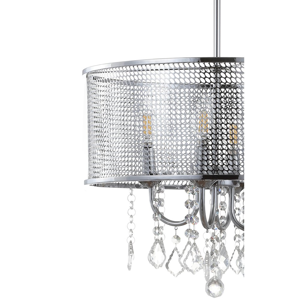 Avah Metal/Crystal Adjustable Led Drop Chandelier. Picture 5