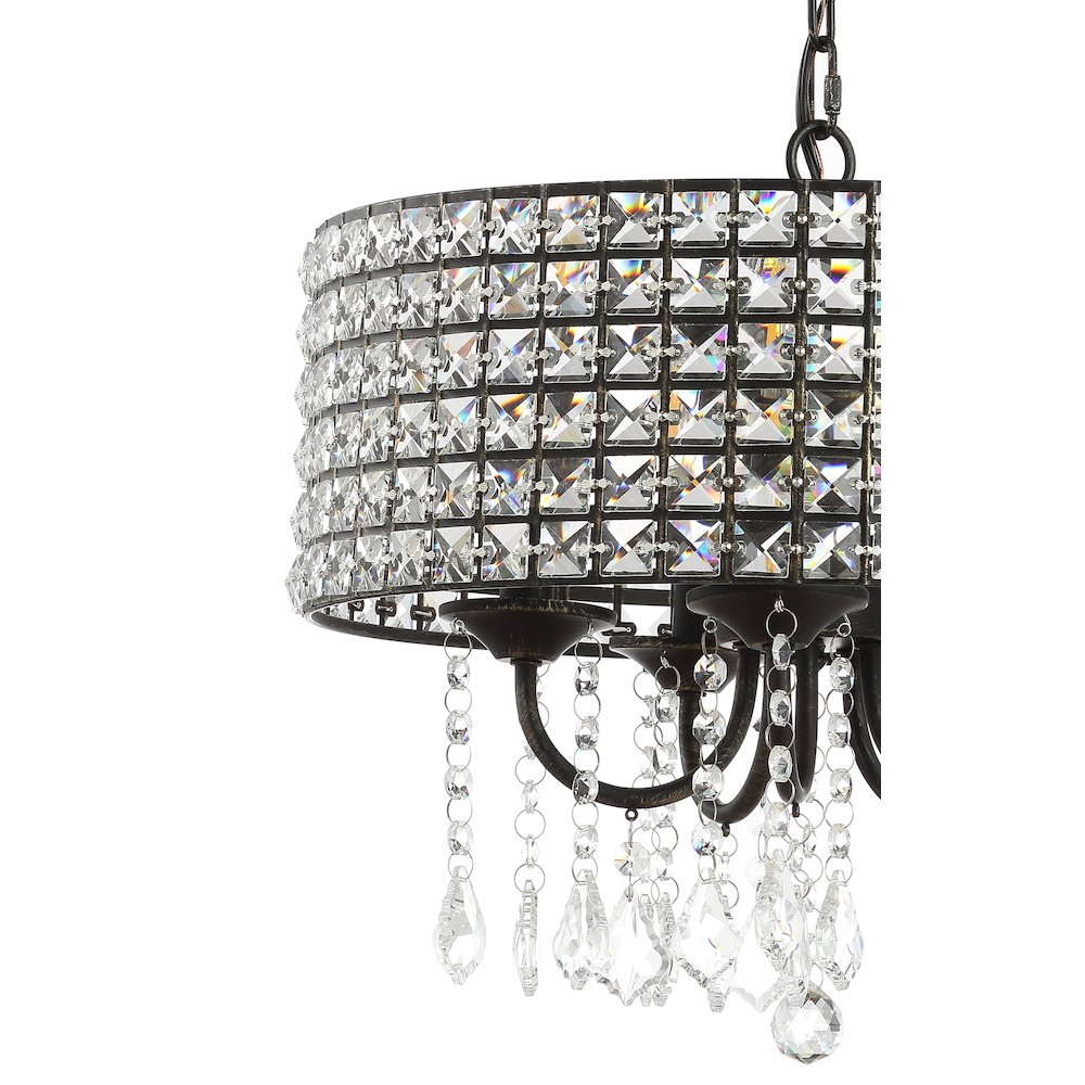 Reese Metal/Crystal Adjustable Led Drop Chandelier. Picture 5