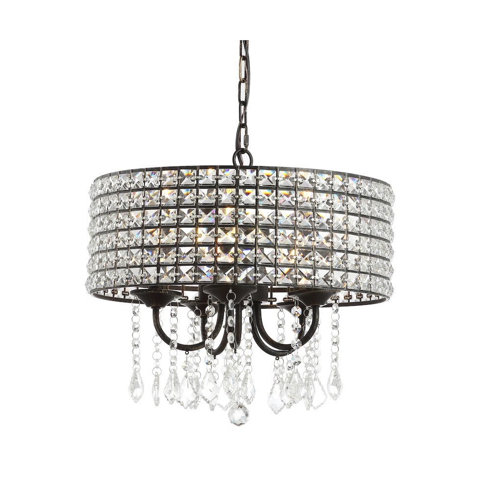 Reese Metal/Crystal Adjustable Led Drop Chandelier. Picture 10
