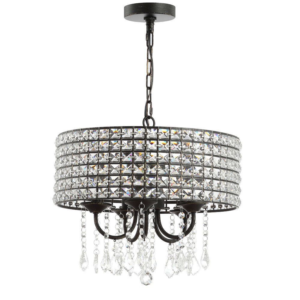 Reese Metal/Crystal Adjustable Led Drop Chandelier. Picture 2