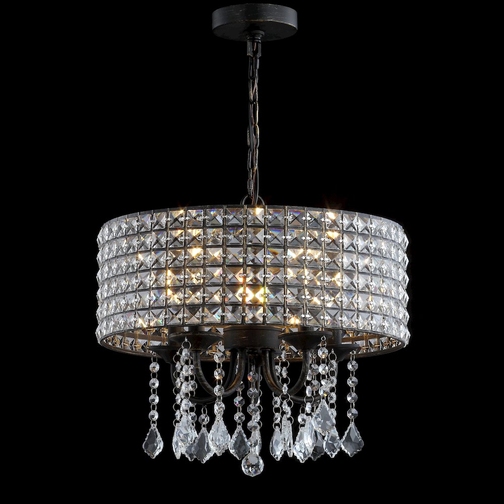 Reese Metal/Crystal Adjustable Led Drop Chandelier. Picture 3