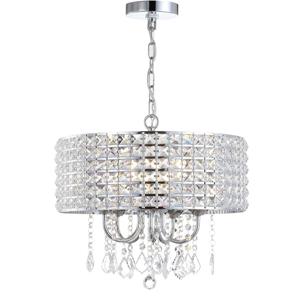 Reese Metal/Crystal Adjustable Led Drop Chandelier. Picture 1