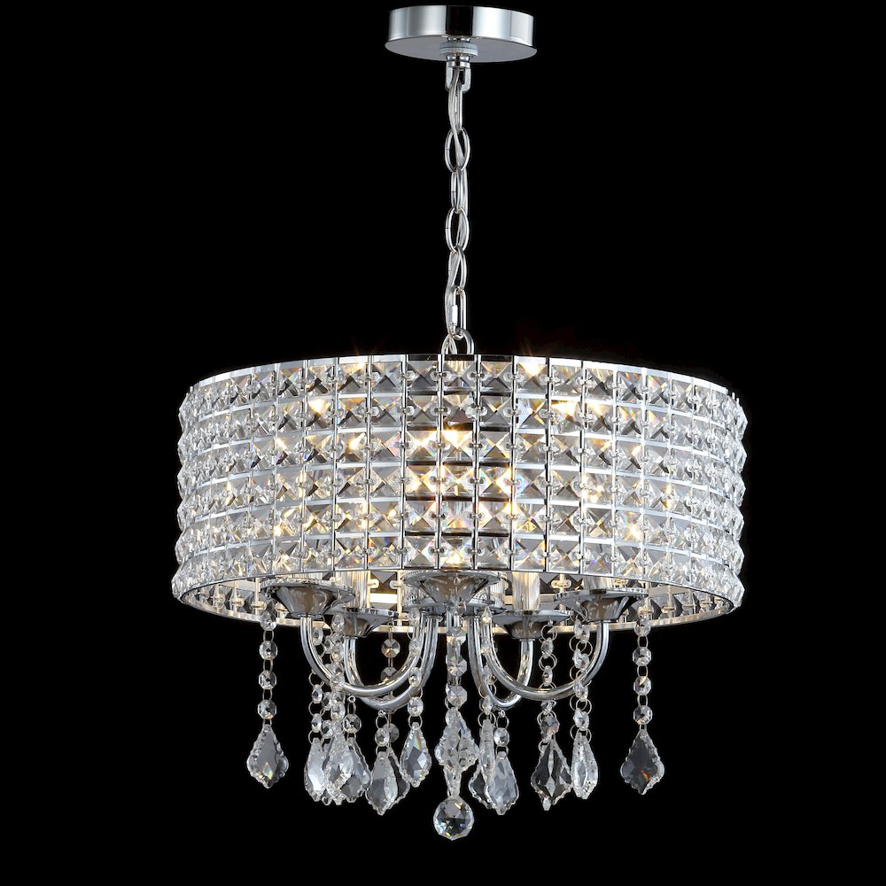 Reese Metal/Crystal Adjustable Led Drop Chandelier. Picture 3