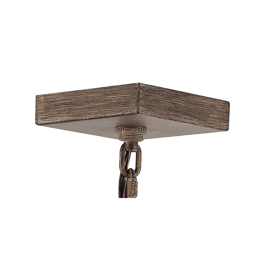 Magnolia Adjustable Iron Rustic Farmhouse Led Pendant. Picture 4