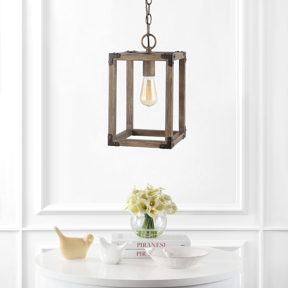 Magnolia Adjustable Iron Rustic Farmhouse Led Pendant. Picture 10