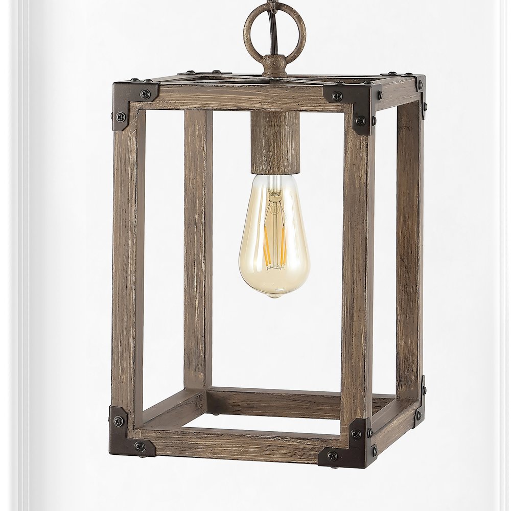 Magnolia Adjustable Iron Rustic Farmhouse Led Pendant. Picture 8