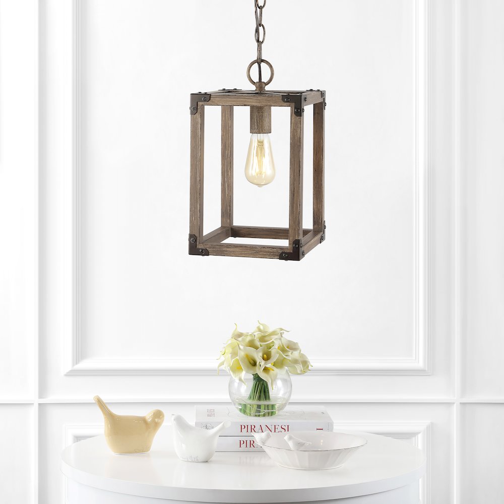 Magnolia Adjustable Iron Rustic Farmhouse Led Pendant. Picture 9