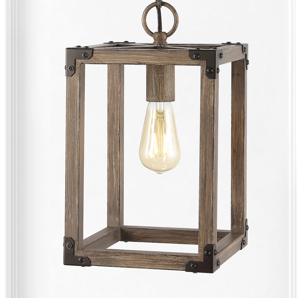Magnolia Adjustable Iron Rustic Farmhouse Led Pendant. Picture 7