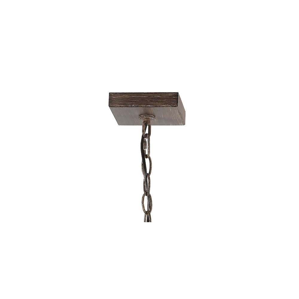 Magnolia Adjustable Iron Rustic Farmhouse Led Pendant. Picture 4