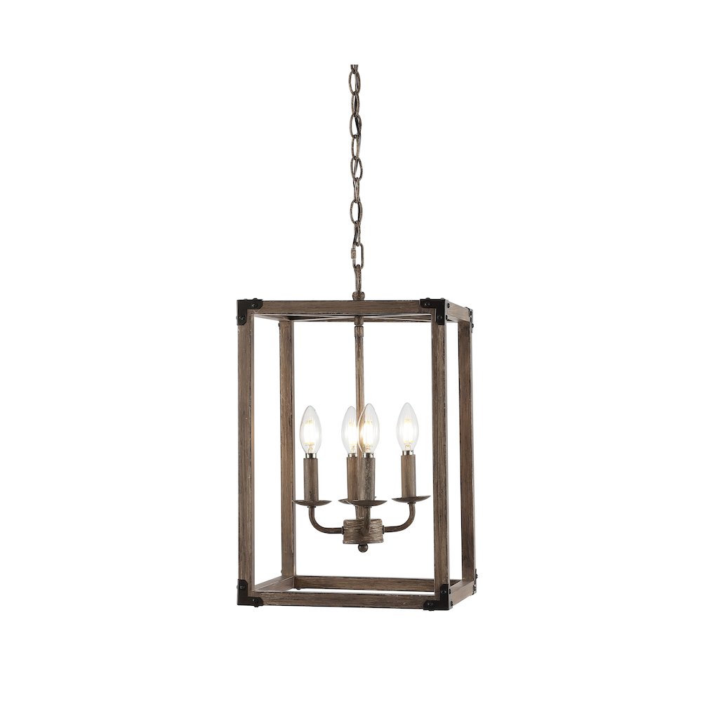 Magnolia Adjustable Iron Rustic Farmhouse Led Pendant. Picture 12