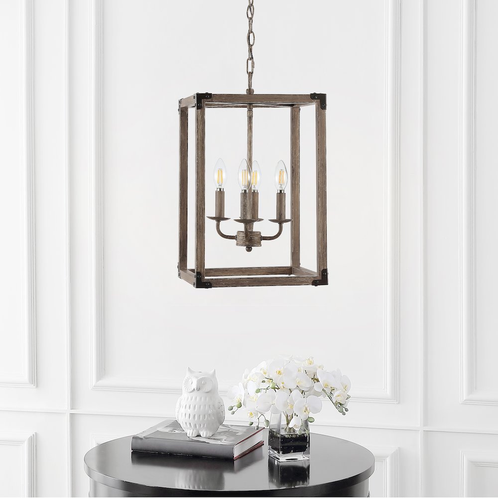 Magnolia Adjustable Iron Rustic Farmhouse Led Pendant. Picture 10