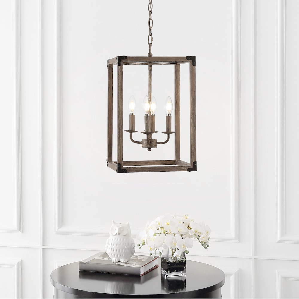 Magnolia Adjustable Iron Rustic Farmhouse Led Pendant. Picture 9